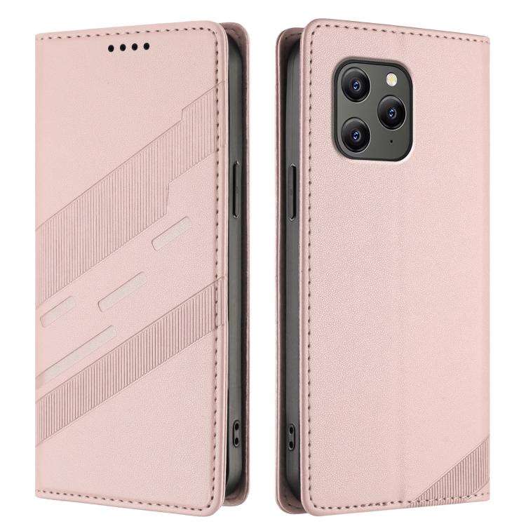 For Blackview BV5300 / BV5300 Pro Embossed Multi-functional Wallet Retro Leather Phone Case(Pink)