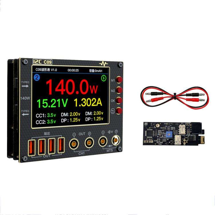 i2C C09 Charge Detection / Voltage Measurement Digital Waveform Ammeter, Model:With Expansion  Board