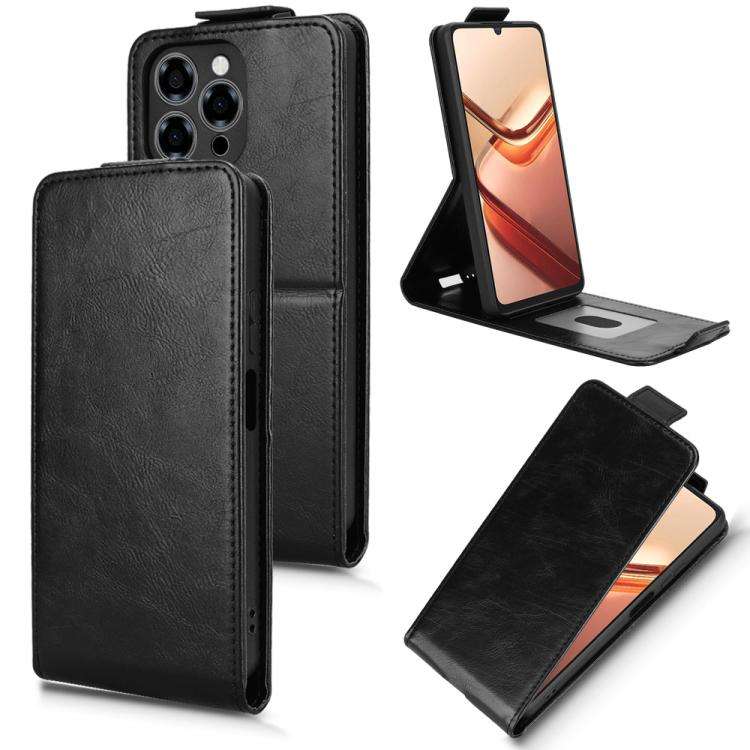 For Doogee Note 58 / Note 58 Pro Magnetic Vertical Flip Leather Phone Case with Buckle(Black)