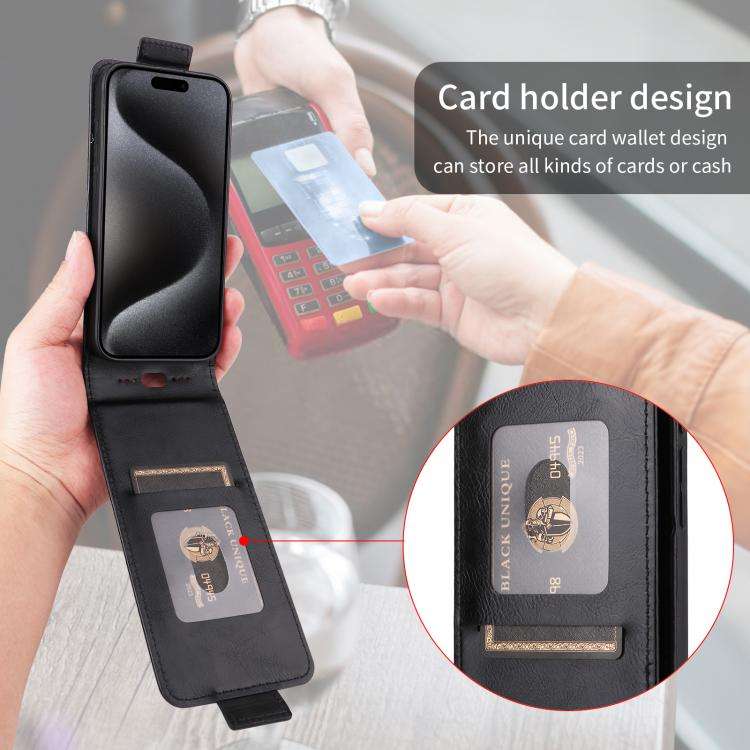 For Doogee Note 58 / Note 58 Pro Magnetic Vertical Flip Leather Phone Case with Buckle(Black)