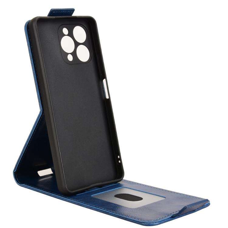 For Doogee Note 58 / Note 58 Pro Magnetic Vertical Flip Leather Phone Case with Buckle(Blue)