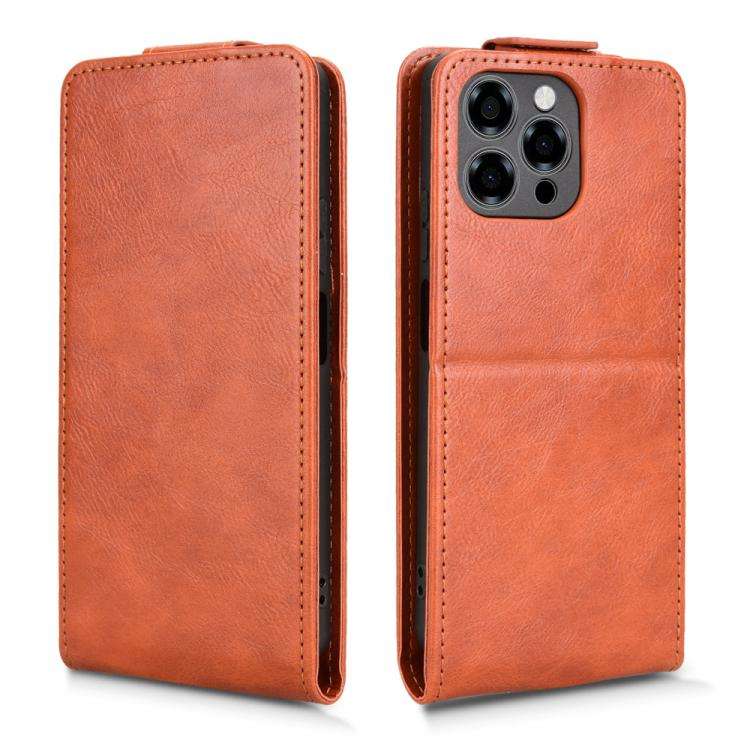 For Doogee Note 58 / Note 58 Pro Magnetic Vertical Flip Leather Phone Case with Buckle(Brown)