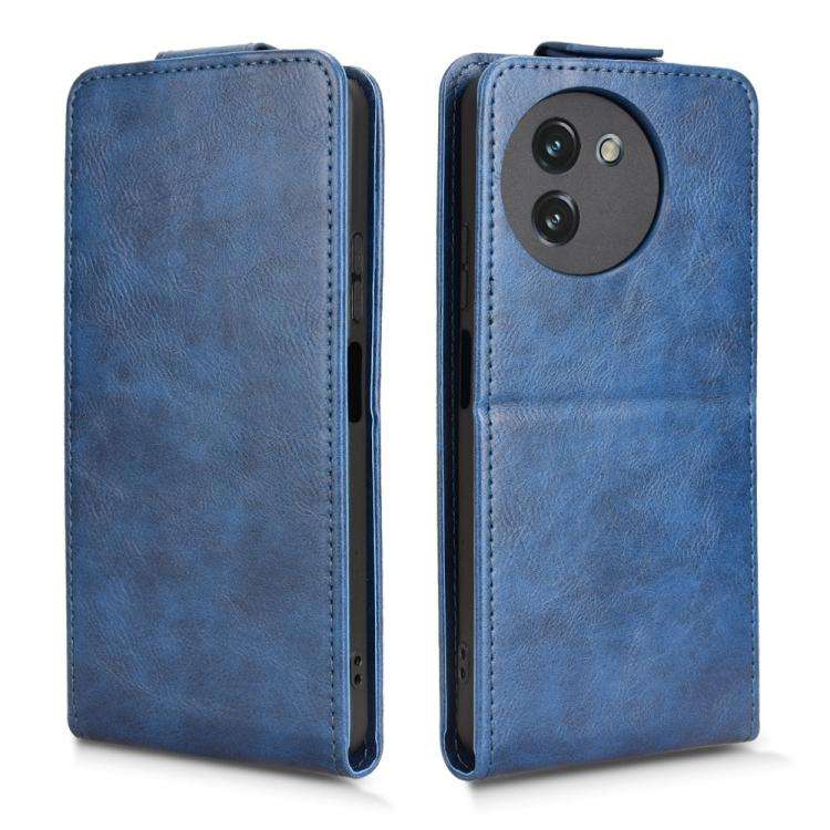 For Doogee Note 59 / Note 59 Pro Magnetic Vertical Flip Leather Phone Case with Buckle(Blue)