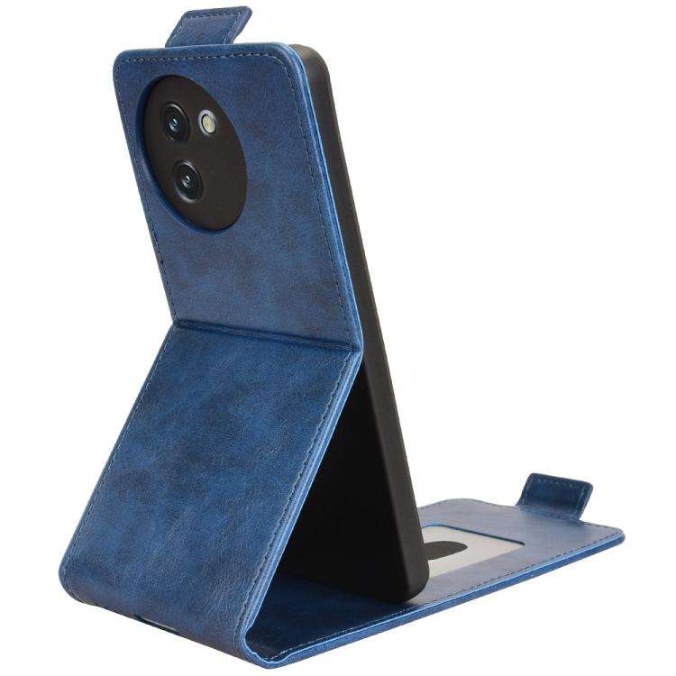 For Doogee Note 59 / Note 59 Pro Magnetic Vertical Flip Leather Phone Case with Buckle(Blue)