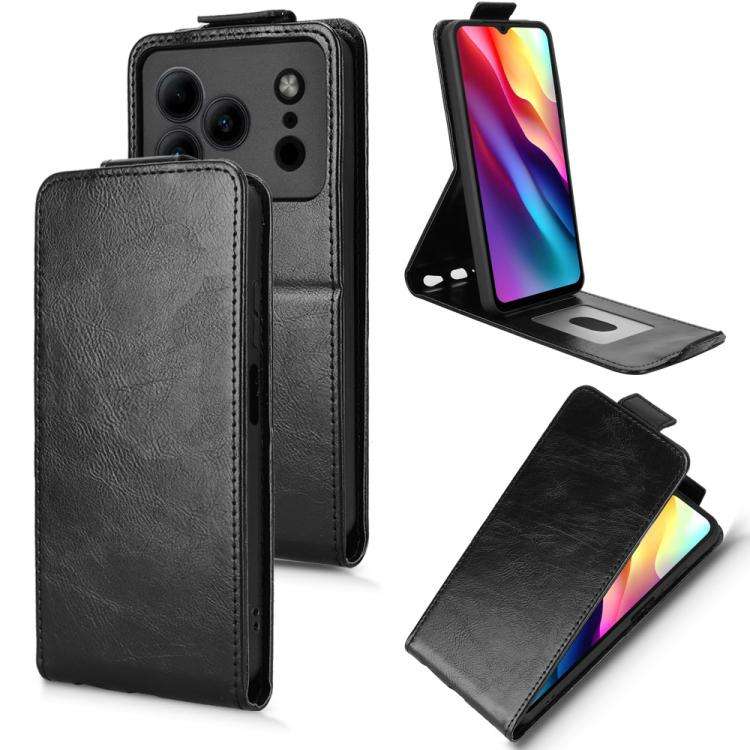 For Doogee Note 56 / Note 56 Pro Magnetic Vertical Flip Leather Phone Case with Buckle(Black)