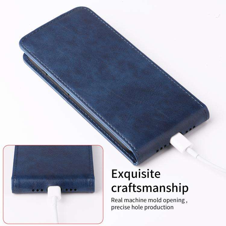 For Doogee Note 56 / Note 56 Pro Magnetic Vertical Flip Leather Phone Case with Buckle(Blue)