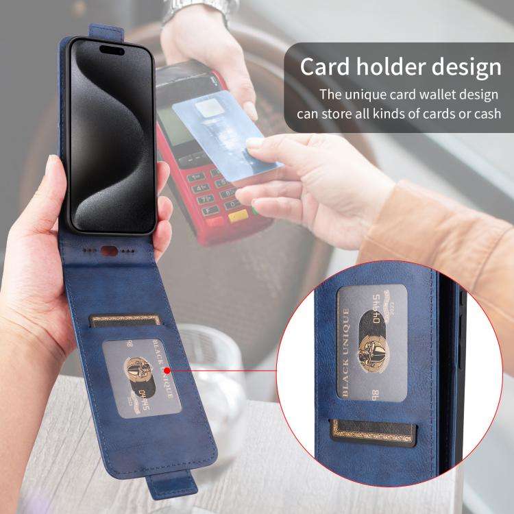 For Doogee Note 56 / Note 56 Pro Magnetic Vertical Flip Leather Phone Case with Buckle(Blue)