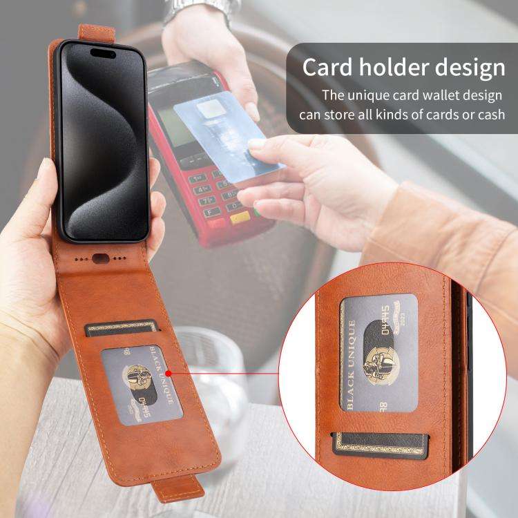 For Doogee Note 56 / Note 56 Pro Magnetic Vertical Flip Leather Phone Case with Buckle(Brown)