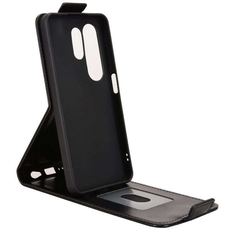 For Doogee Note 56X / Note 56X Pro Magnetic Vertical Flip Leather Phone Case with Buckle(Black)