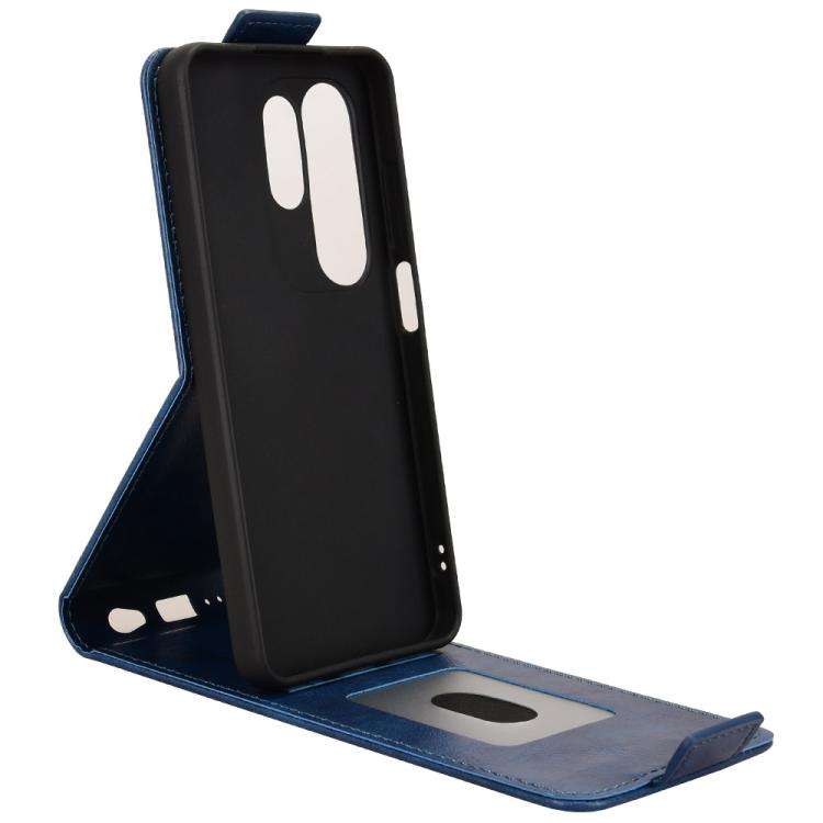 For Doogee Note 56X / Note 56X Pro Magnetic Vertical Flip Leather Phone Case with Buckle(Blue)