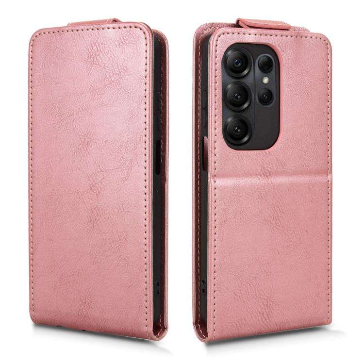 For Doogee Note 56X / Note 56X Pro Magnetic Vertical Flip Leather Phone Case with Buckle(Rose Gold)