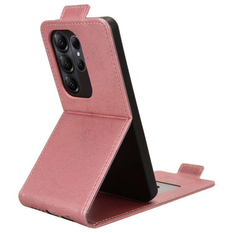 For Doogee Note 56X / Note 56X Pro Magnetic Vertical Flip Leather Phone Case with Buckle(Rose Gold)