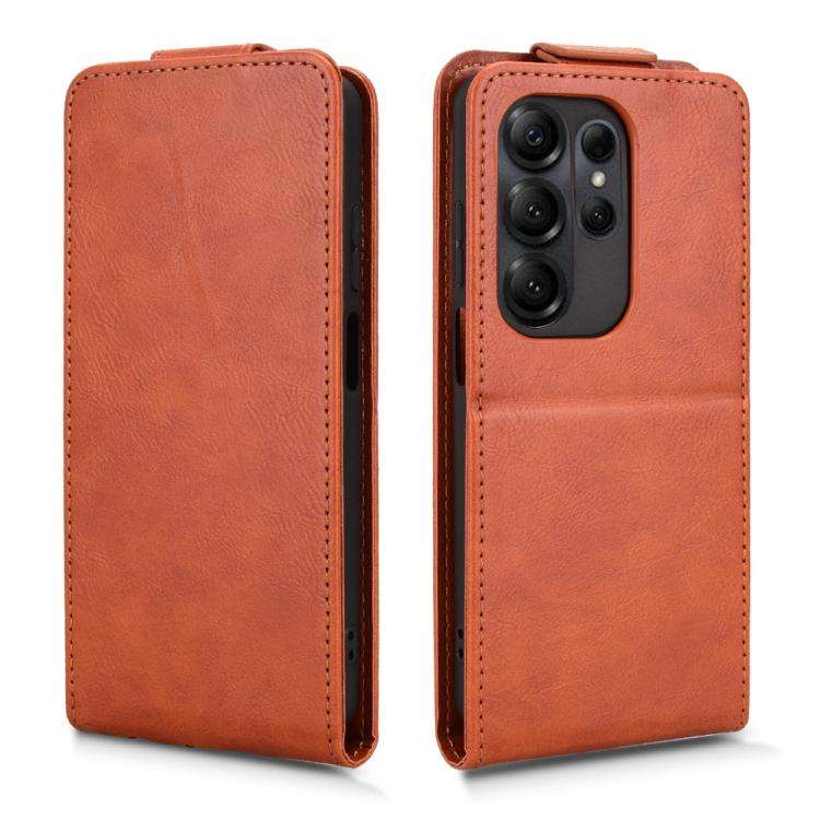 For Doogee Note 56X / Note 56X Pro Magnetic Vertical Flip Leather Phone Case with Buckle(Brown)