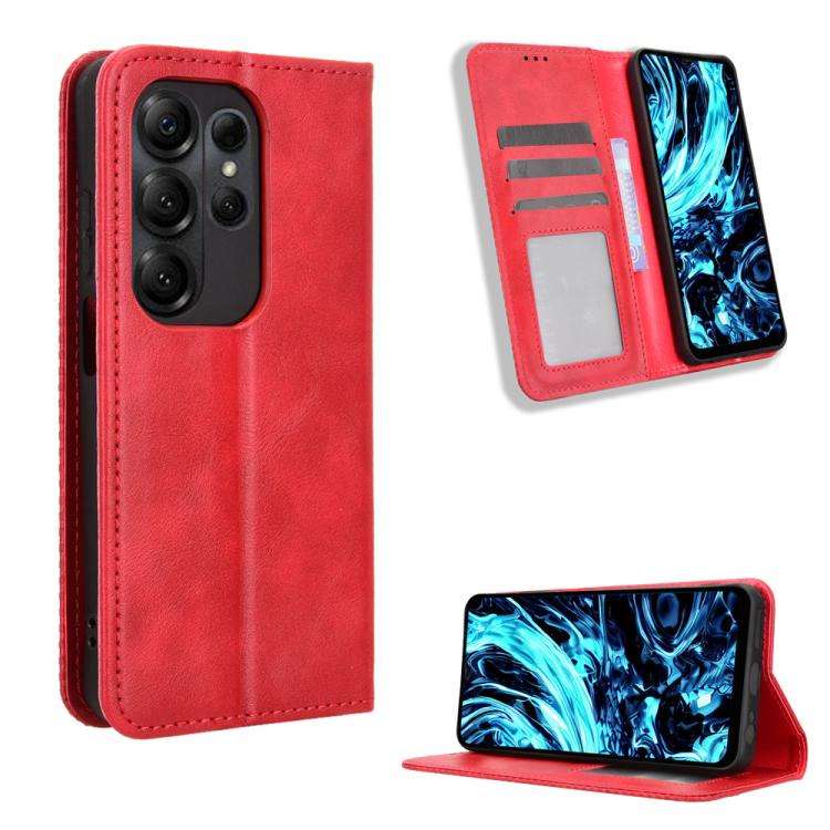 For Doogee Note 56X / Note 56X Pro Magnetic Buckle Retro Texture Leather Phone Case(Red)