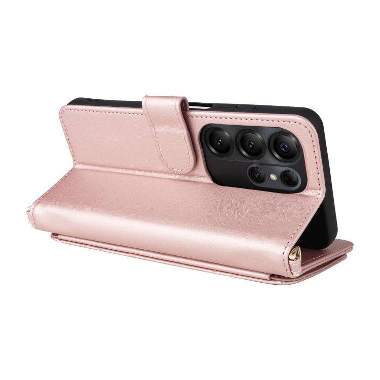 For Doogee Note 56X / Note 56X Pro Multifunctional 6-Card Slots Leather Phone Case with Wrist Str...