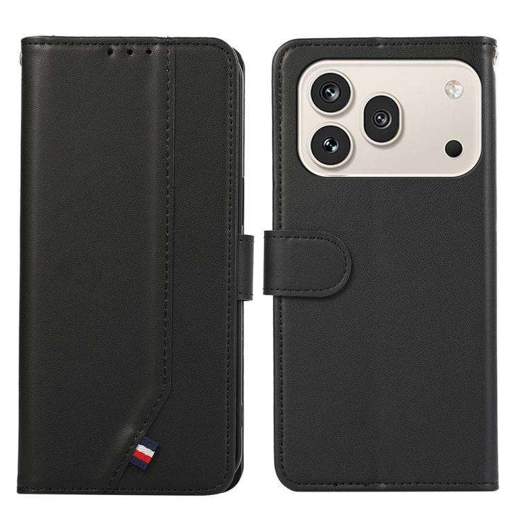 For Honor 600 / 600 Pro Global ABEEL Delicate Texture Splicing RFID Leather Phone Case(Black)