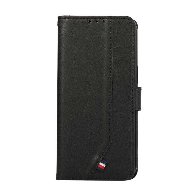 For Honor 600 / 600 Pro Global ABEEL Delicate Texture Splicing RFID Leather Phone Case(Black)