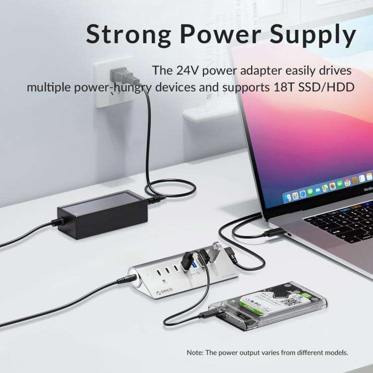 ORICO M3CU2-G2 4 in 1 Type-C to Dual USB and Dual Type-C Port Docking Hub(Silver)