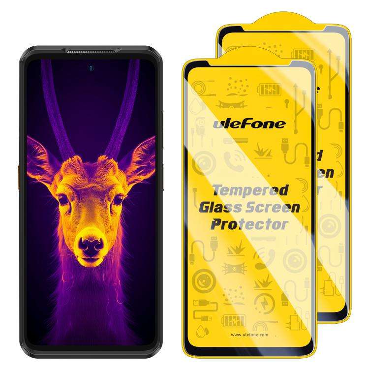 For Ulefone Armor 25T Pro 2pcs / Pack Ulefone 9H HD Anti Fingerprint Tempered Glass Screen Protector