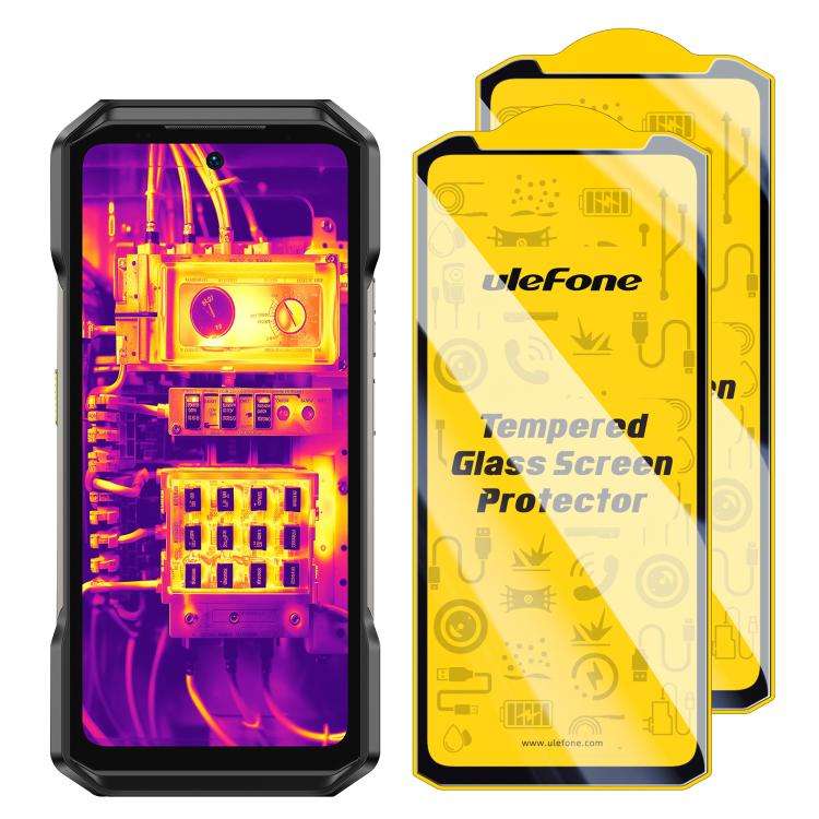 For Ulefone Armor 27T Pro 2pcs / Pack Ulefone 9H HD Anti Fingerprint Tempered Glass Screen Protector
