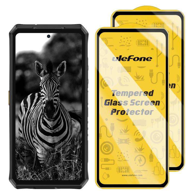 For Ulefone Armor 28 Ultra / Armor 28 Pro 2pcs / Pack Ulefone 9H HD Anti Fingerprint Tempered Gla...