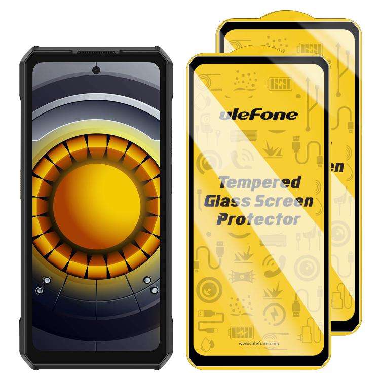 For Ulefone Armor 30 / 30 Pro 2pcs / Pack Ulefone 9H HD Anti Fingerprint Tempered Glass Screen Pr...