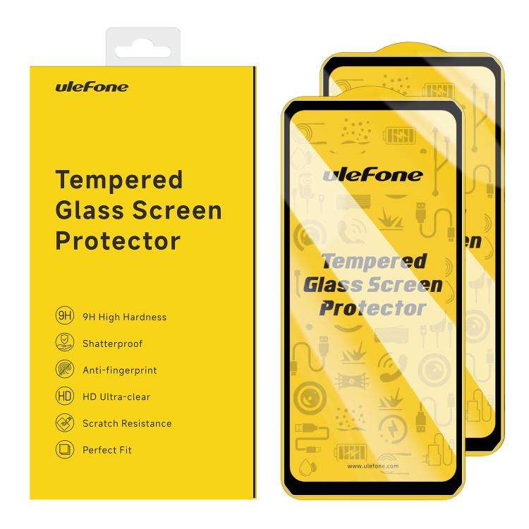 For Ulefone Armor 30 / 30 Pro 2pcs / Pack Ulefone 9H HD Anti Fingerprint Tempered Glass Screen Pr...