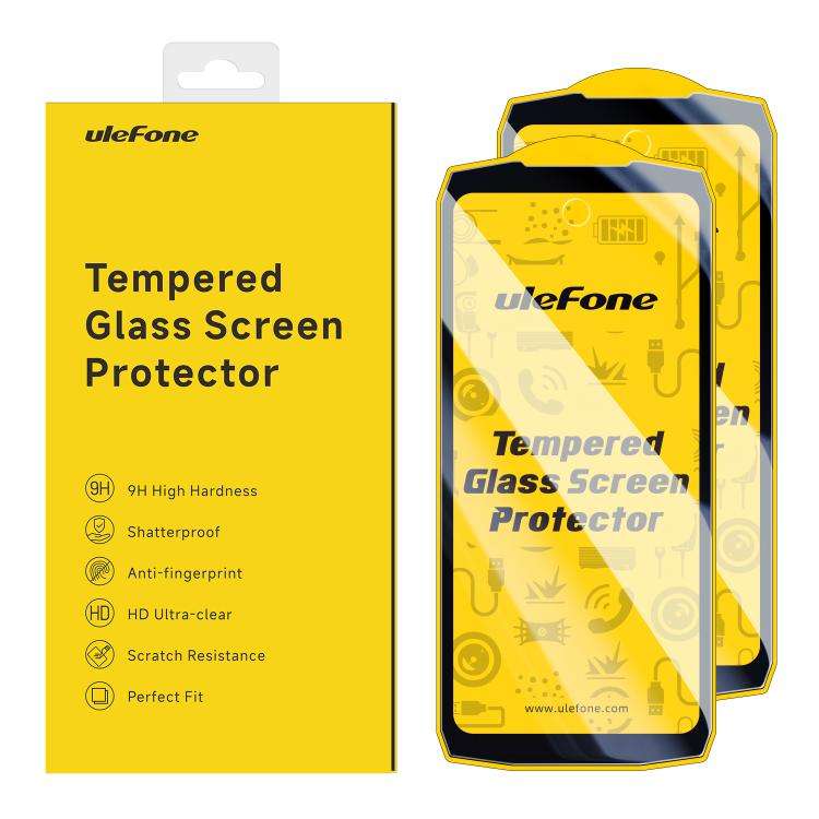 For Ulefone Armor mini 20T Pro 2pcs / Pack Ulefone 9H HD Anti Fingerprint Tempered Glass Screen P...
