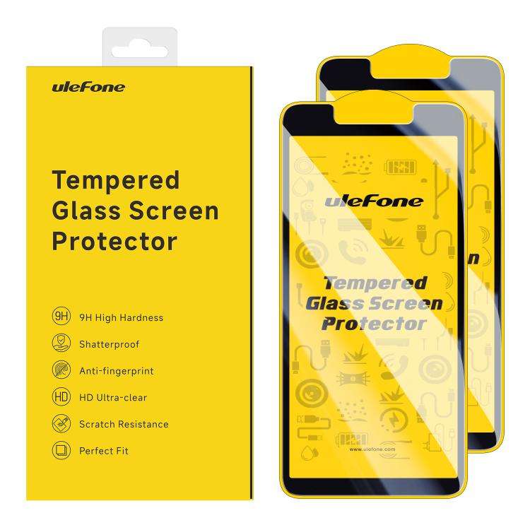 For Ulefone Armor X12 Pro 2pcs / Pack Ulefone 9H HD Anti Fingerprint Tempered Glass Screen Protector