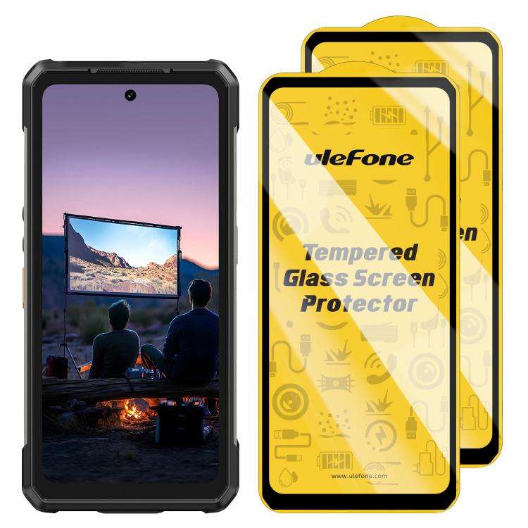For Ulefone Armor 34 Pro Projector 2pcs / Pack Ulefone 9H HD Anti Fingerprint Tempered Glass Scre...