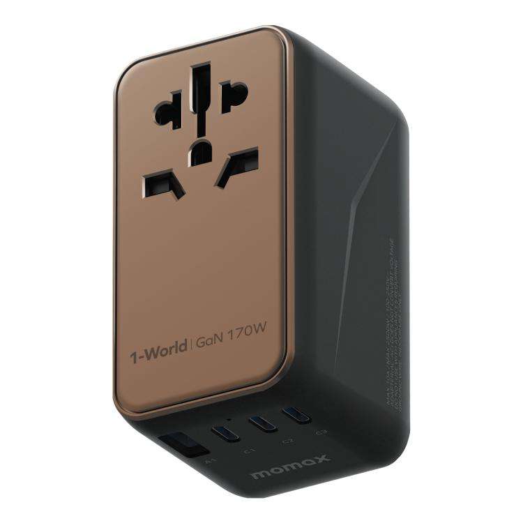 MOMAX UA17 1-World PD170W GaN Global Travel Fast Charging Socket