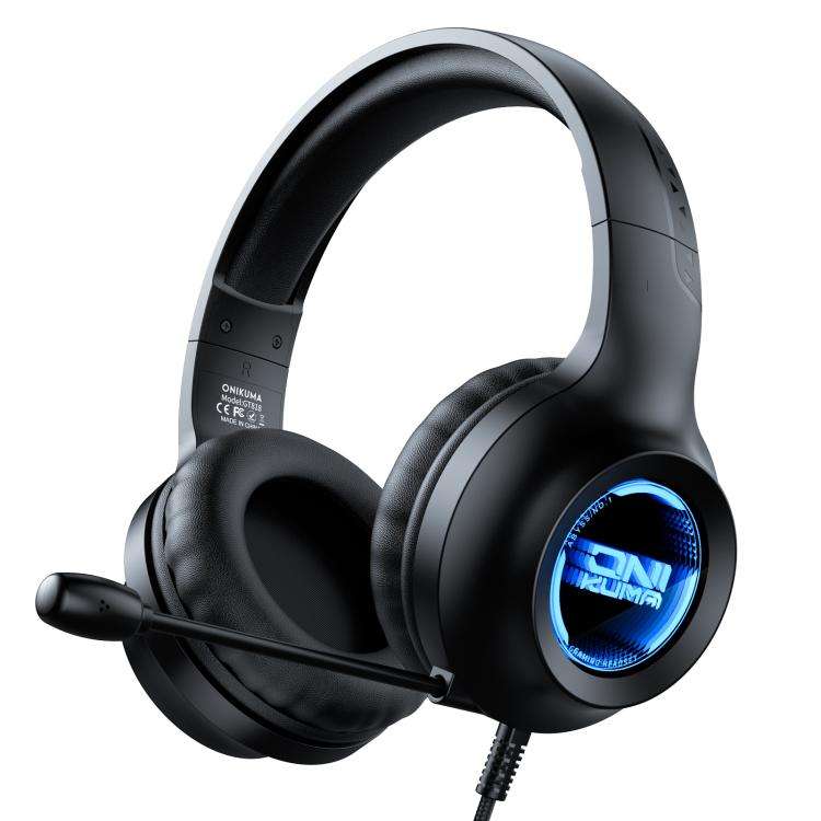 ONIKUMA X36 Abyss Lamp Effect 40mm Custom Drive Unit Game Headphones(Black)