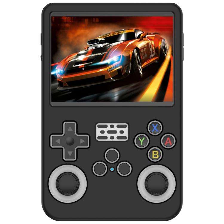 For ANBERNIC R36S Silicone Handheld Game Console Protective Case(Black)