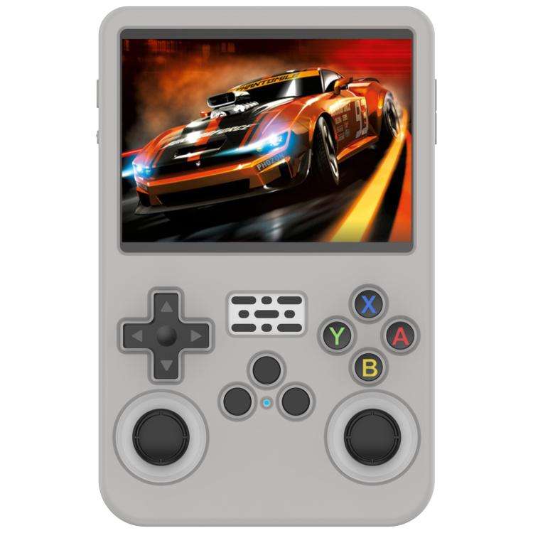 For ANBERNIC R36S Silicone Handheld Game Console Protective Case(Grey)
