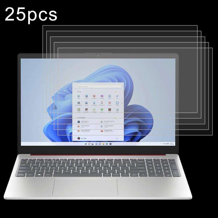 For HP 15-FD 15.6 25pcs 9H 0.3mm Explosion-proof Tempered Glass Film