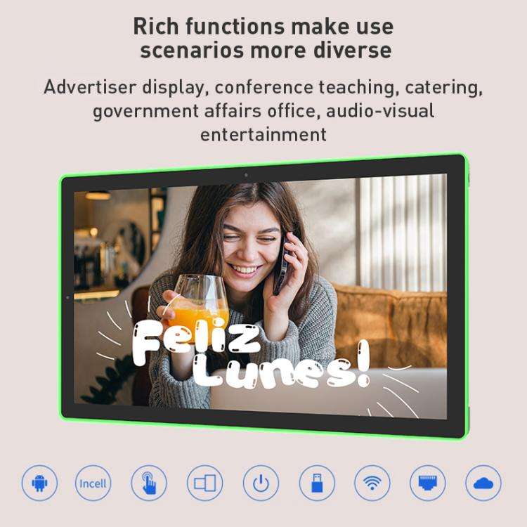 WA2189T 21.5 inch IPS Screen Advertising Machine Android 14 RK3576S 4GB+32GB, Specification: EU P...