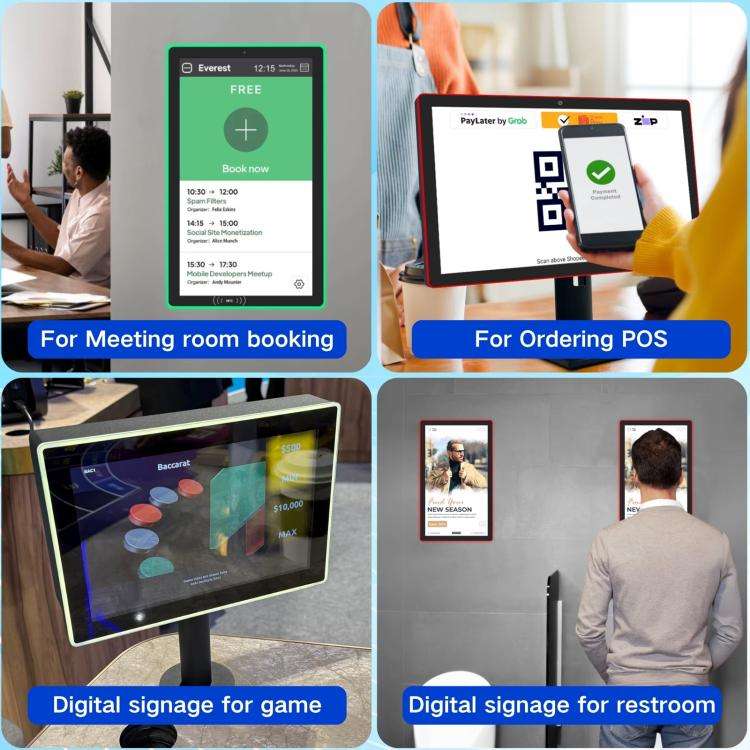 WA2189T 21.5 inch IPS Screen Advertising Machine Android 14 RK3576S 4GB+32GB, Specification: EU P...