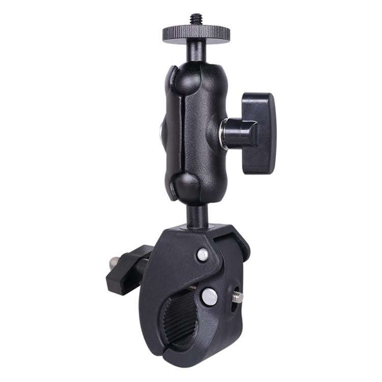 Universal Action Camera Bicycle Handlebar Clamp, Size:S 15.5cm(Black)