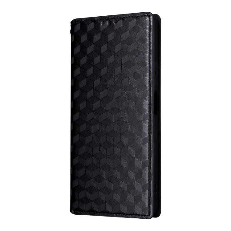 For Doogee Note 59 / Note 59 Pro Cubic Grid Texture Flip Leather Phone Case(Black)