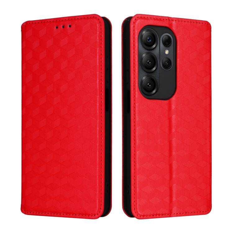 For Doogee Note 56X / Note 56X Pro Cubic Grid Texture Flip Leather Phone Case(Red)