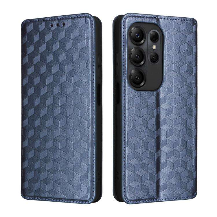 For Doogee Note 56X / Note 56X Pro Cubic Grid Texture Flip Leather Phone Case(Blue)