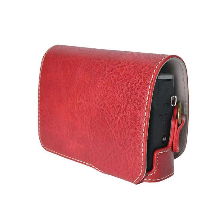 For Canon G7 X Mark III / G7X3 Retro Litchi Texture Leather Full Body Camera Case Bag with Strap(...