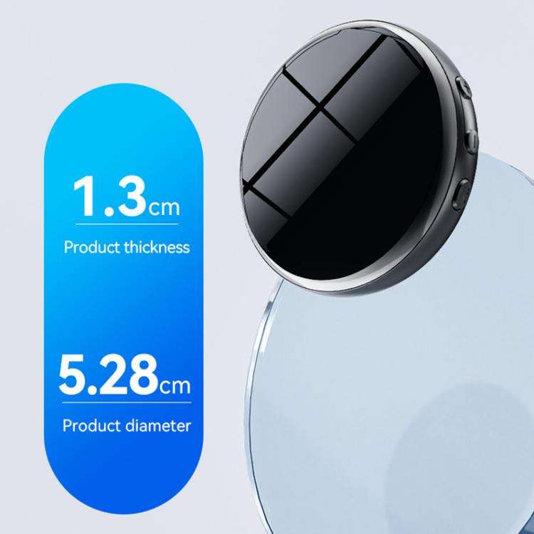 JNN M29A Portable Smart AI Magnetic Recorder Support APP Control, Memory:64GB(Black)