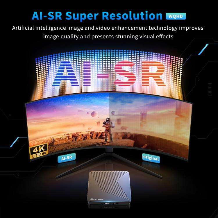 X88 Pro X5M Android 14.0 Smart TV Box, 4GB+32GB, S905X5M 2.0GHz 64-bit Quad-core Cortex-A55(AU Plug)