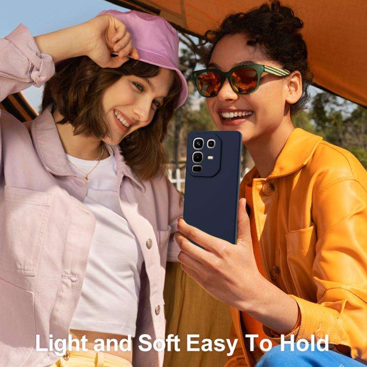 For Infinix Note 50 Pro+ Shockproof Silicone Magsafe Phone Case(Navy Blue)