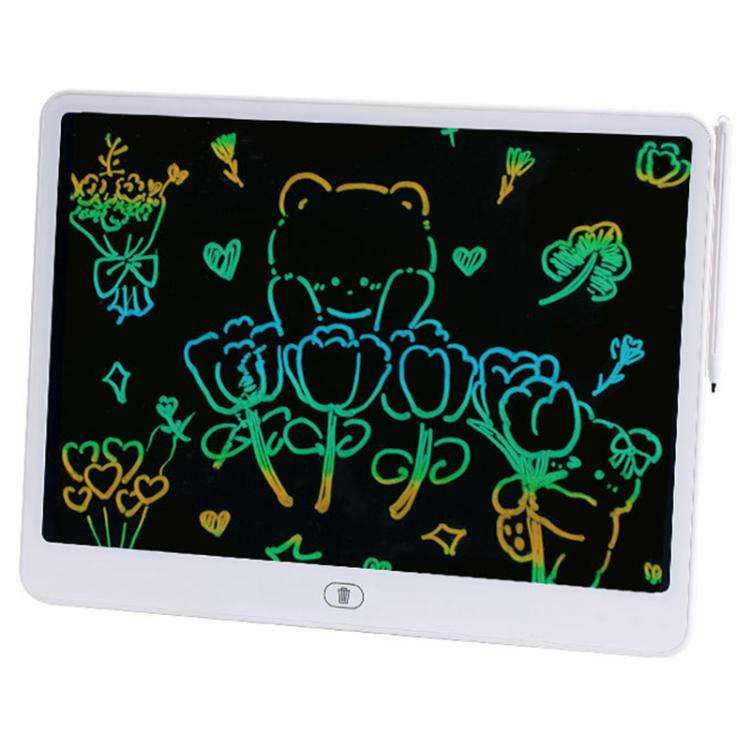Children LCD Writing Tablet Color Screen Drawing Board, Style:20 inch White