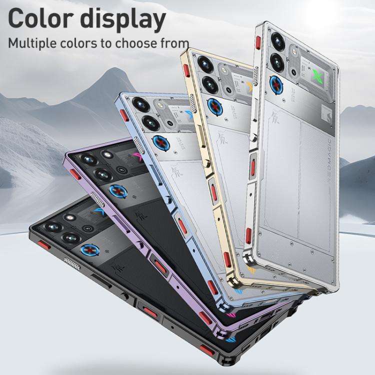 For ZTE nubia RedMagic 10 Pro Metal Frame Heat Dissipation Phone Case(Black)