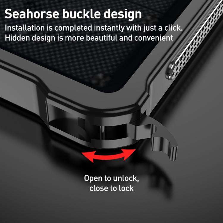 For ZTE nubia RedMagic 10 Pro Metal Frame Heat Dissipation Phone Case(Black)