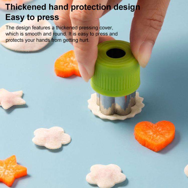 Stainless Steel Irregular Biscuit Mold Fruit Begetable Cutting Mold, Style:11pcs / Set Random Color