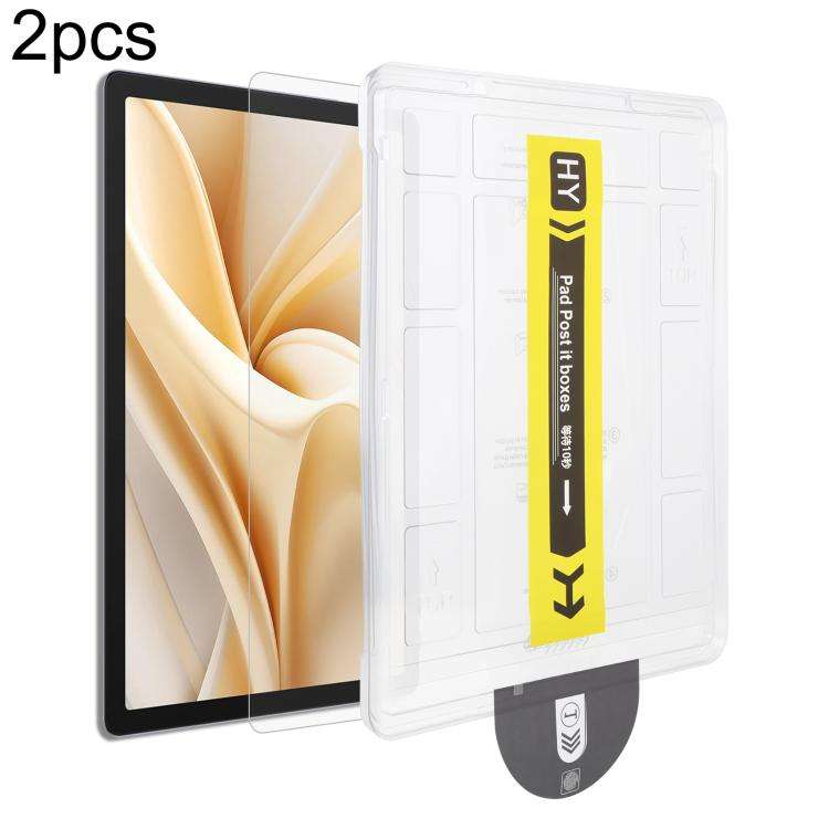 For Ulefone Tab A11 Pro / A11 2pcs Dust-Free Easy Install HD Tempered Glass Film